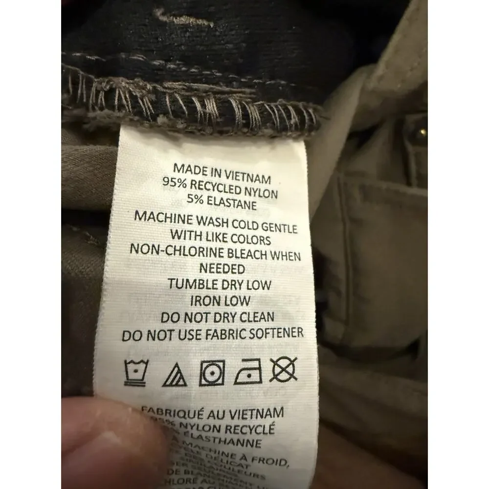 prAna Mens Brown Slim Fit 5 Pocket Straight Pants Size 33x32 Style# 1965551